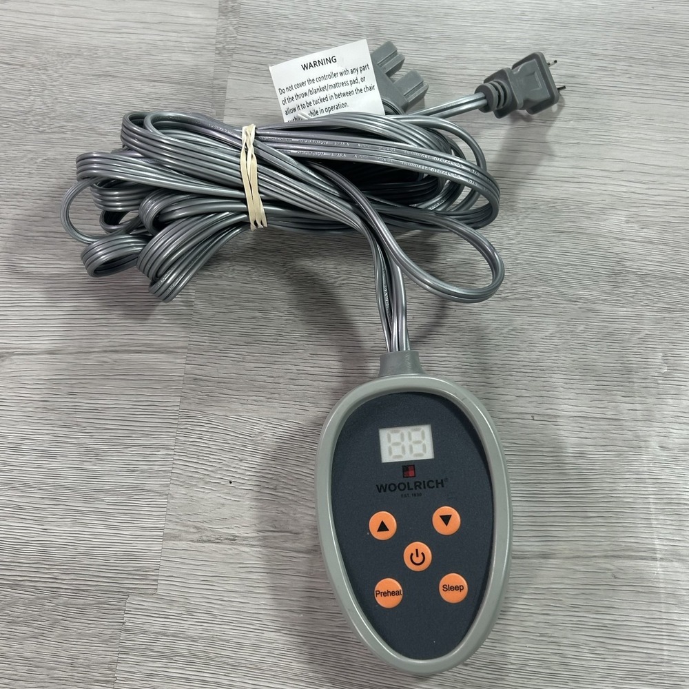 Woolrich SCEB 2.10.2 Mattress Pad 4-Promg Power Cord Controller Cord Cable